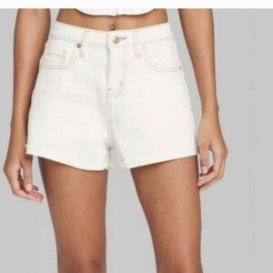 Wild Fable High Rise Rolled Cuff Shorts Size 17R